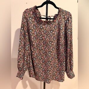 LOFT Multicolor Floral Blouse